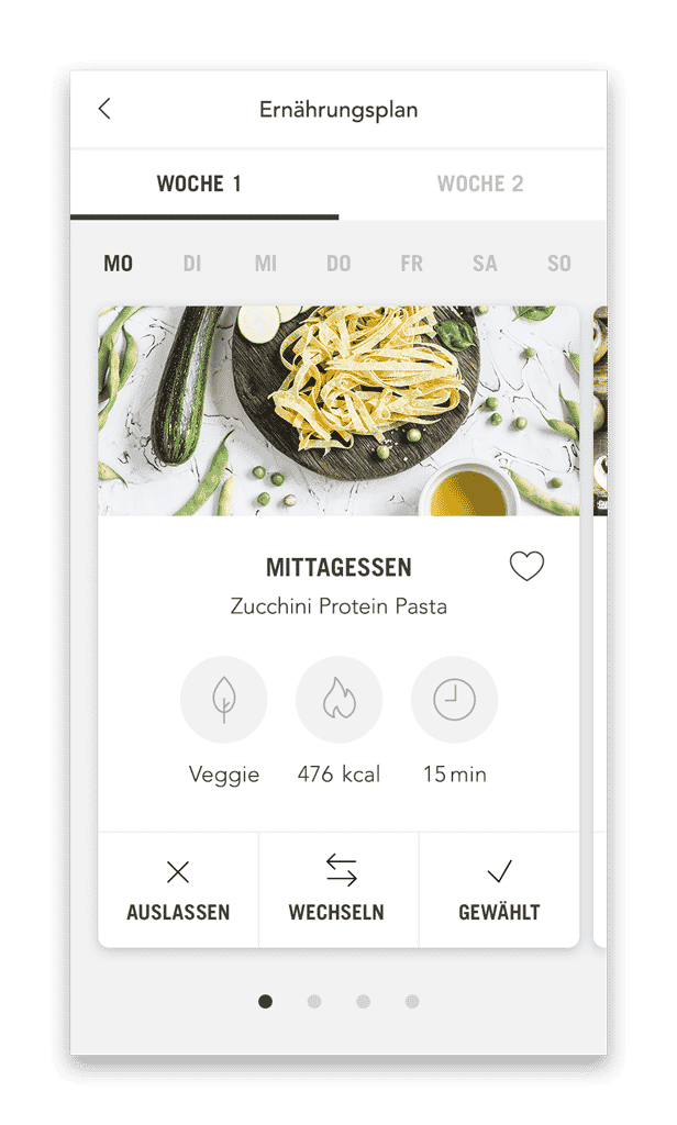 Laufen.de Ernährungsplan Plan mit Mahlzeiten (Smartphone Ansicht Beispiel Tag) Laufen.de Ernährungsplan Plan mit Mahlzeiten (Smartphone Ansicht Beispiel Tag)